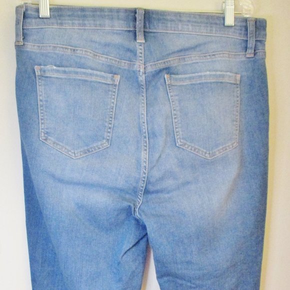 Torrid Premium Sky High Skinny Women's Straight Leg Blue Jeans, Distressed, 16 R - Picture 5 of 11